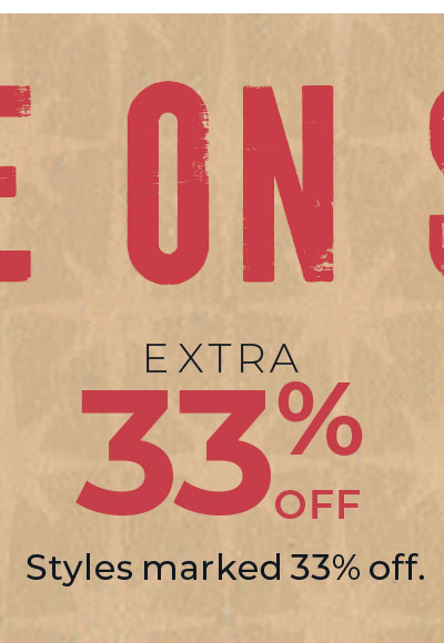 Shop Extra 33% Off