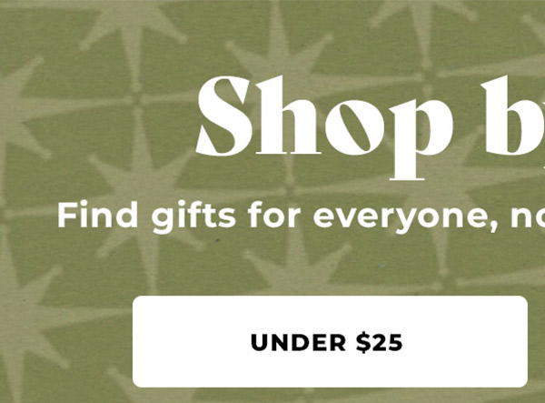 Gifts Under $25