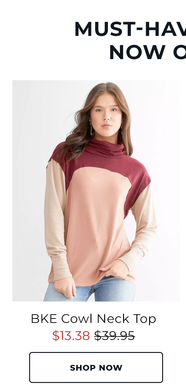 BKE Cowl Neck Top