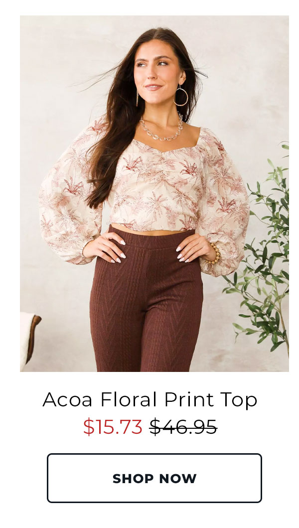 Acoa Floral Print Top