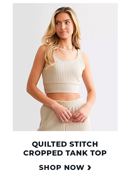 Shop Quilted Stitch Cropped Tank Top