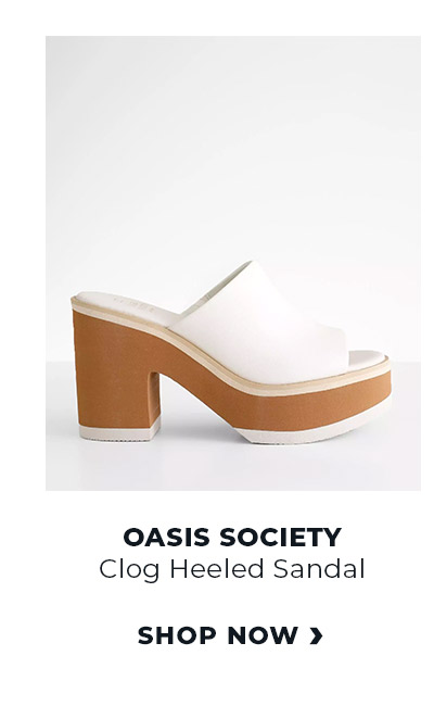 Shop Oasis Society Clog Heeled Sandal