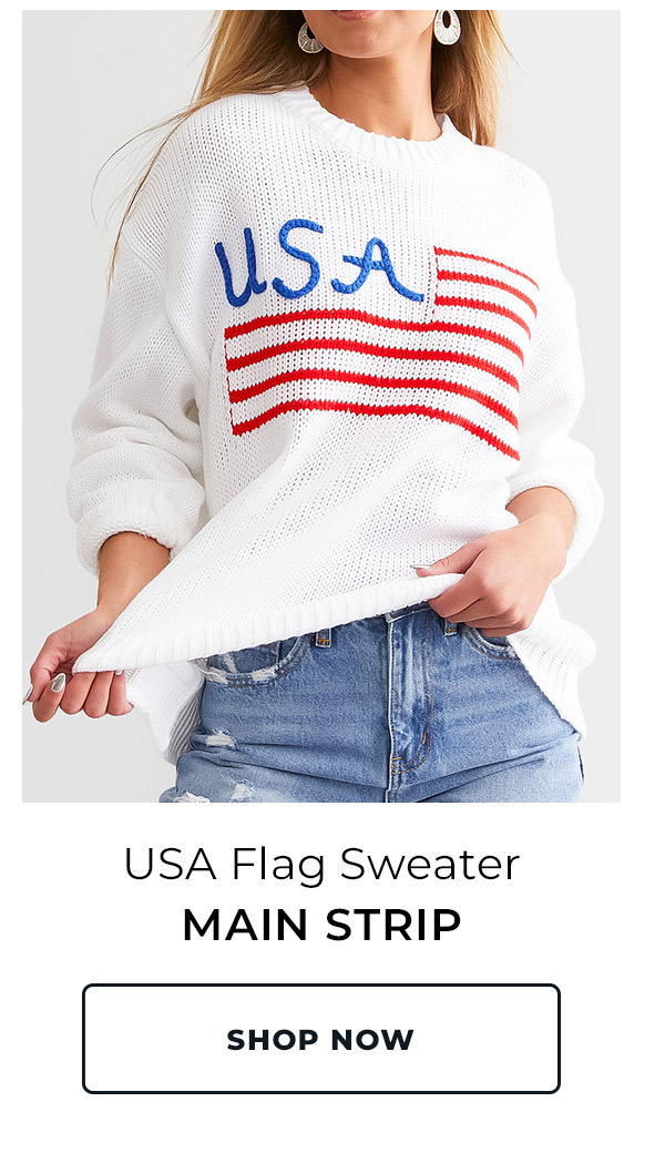 Shop Main Strip USA Flag Sweater
