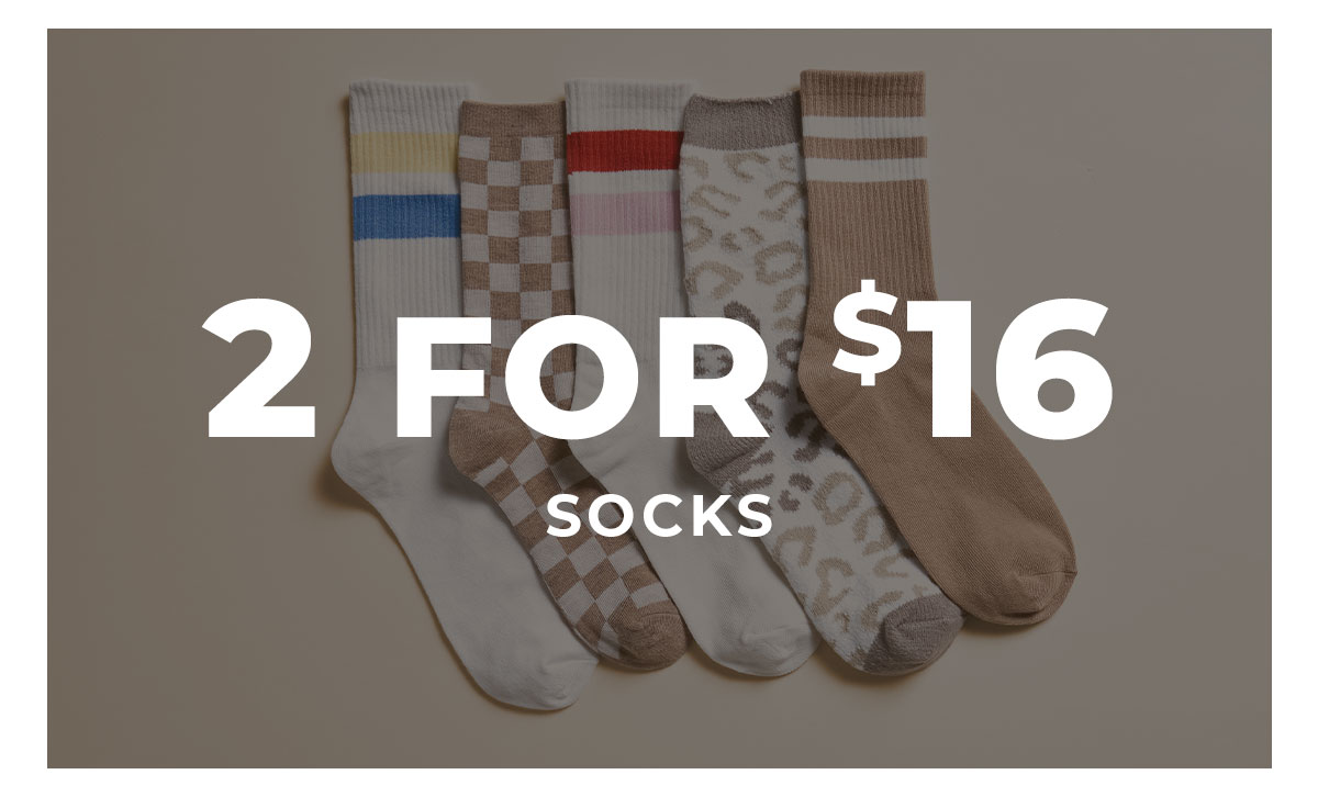2 for $16 Socks